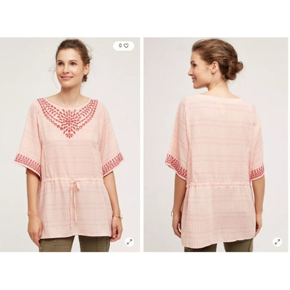 New NWT Anthropologie One September Euphemia Peasant Tunic Medium